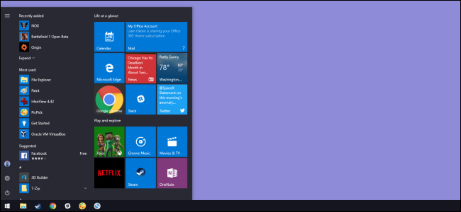 Hướng dẫn thay đổi màu sắc và kích thước Start Menu trên Windows 10