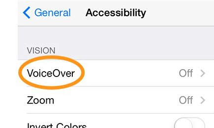 Hướng dẫn cách bật/tắt tính năng khiếm thị (VoiceOver) trên iOS
