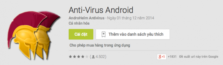 ung dung diet virus tot nhat cho Android 1