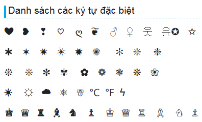 Tổng hợp kí tự tin nhắn đẹp đặc biệt dành cho điện thoại độc chất nhất
