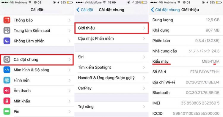 Phân biệt mã các nước để kiểm tra nguồn gốc xuất xứ iPhone, iPad