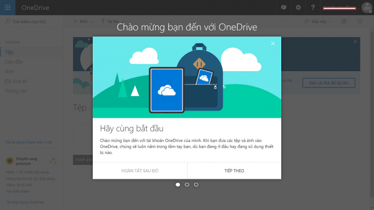 Hướng dẫn cách tạo tài khoản Onedrive để lưu trữ dữ liệu