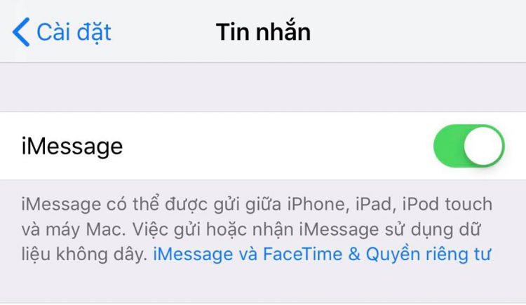 Cách kích hoạt lại iMessage và FaceTime từ sim 11 số thành sim 10 số 2