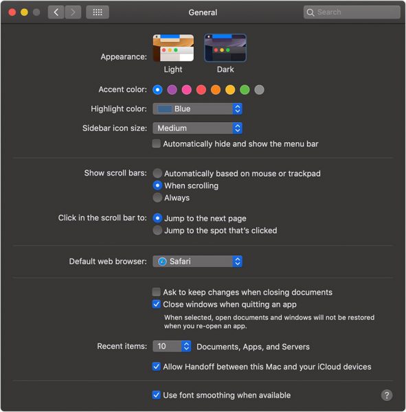 Cách kích hoạt chế độ Dark Mode cho các máy Macbook 1