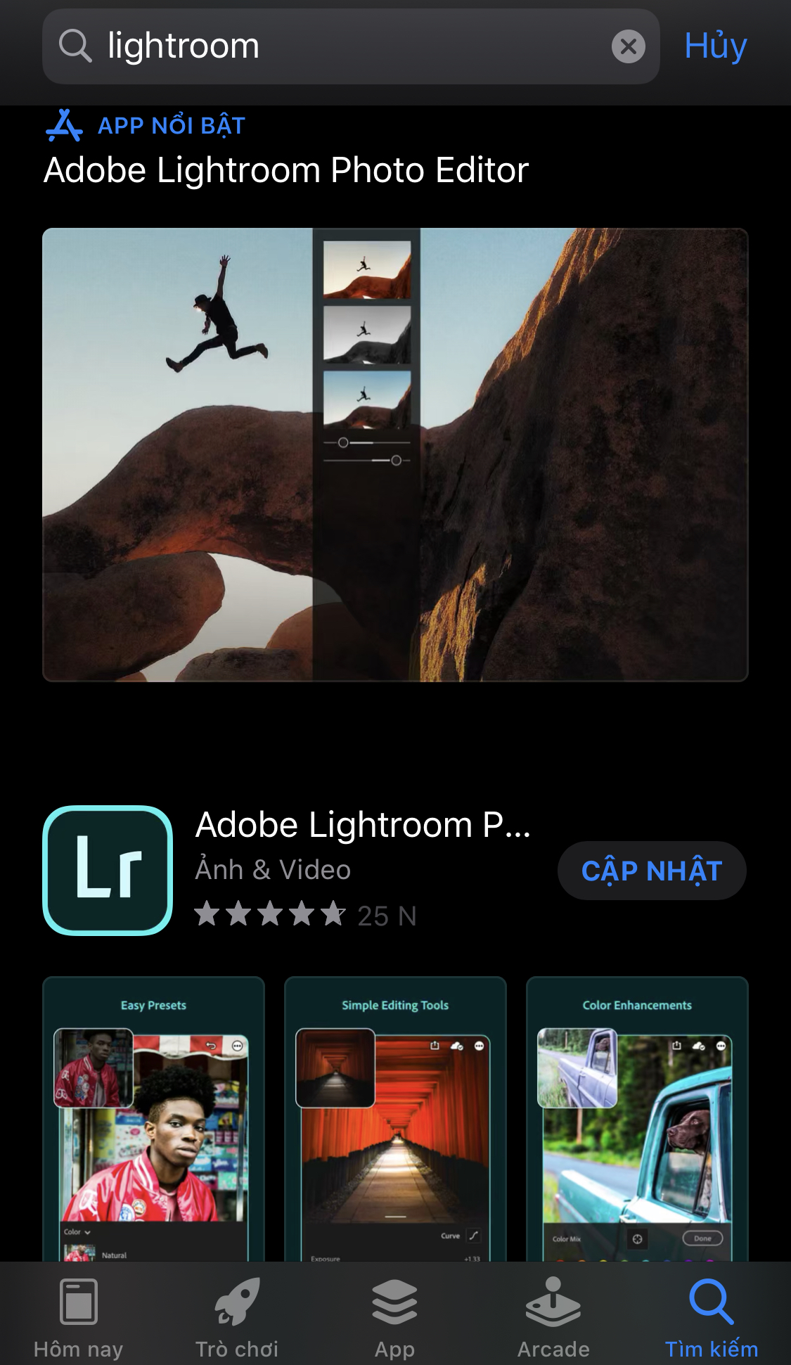 Cách tải ứng dụng Adobe Lightroom Photo Editor cho iPhone, iPad 1